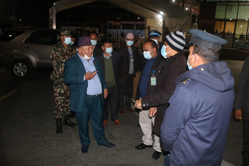 मन्त्री आलेको अर्को निर्देशन : विमानस्थलको आवागमन कक्ष फराकिलो बनाउनु