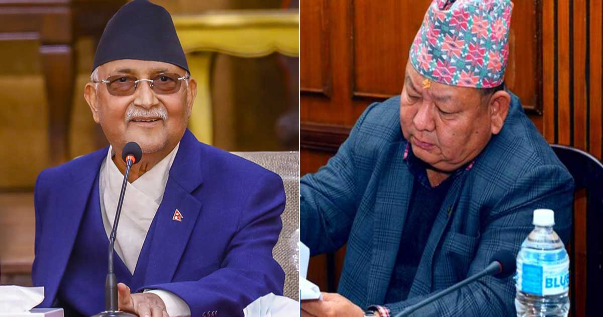 आलेलाई स्टन्ट गर्न लगाएर सरकारले भ्रष्टाचारको फाइल लुकाएको ओलीको आरोप