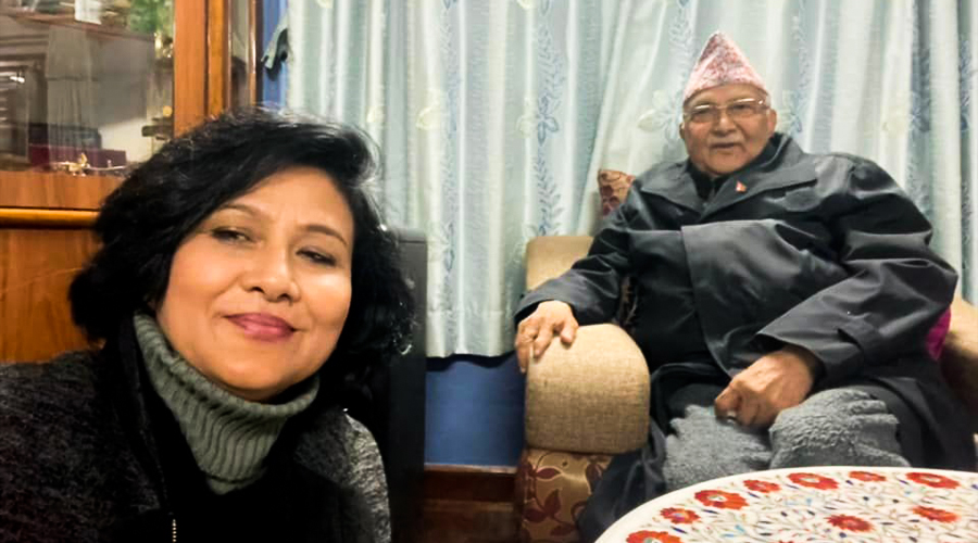 ओलीसँगको भेटपछि कोमलले भनिन्-‘जुन भावना मसंग ठ्याम्मै मिल्यो, धन्यवाद राजनेता’