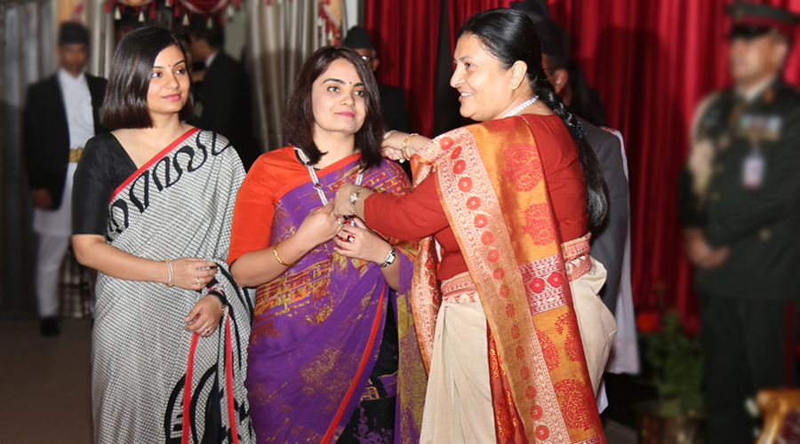 राष्ट्रपति भण्डारीको छोरी उषाकिरण एमाले जिल्ला कमिटी सदस्यमा मनोनित