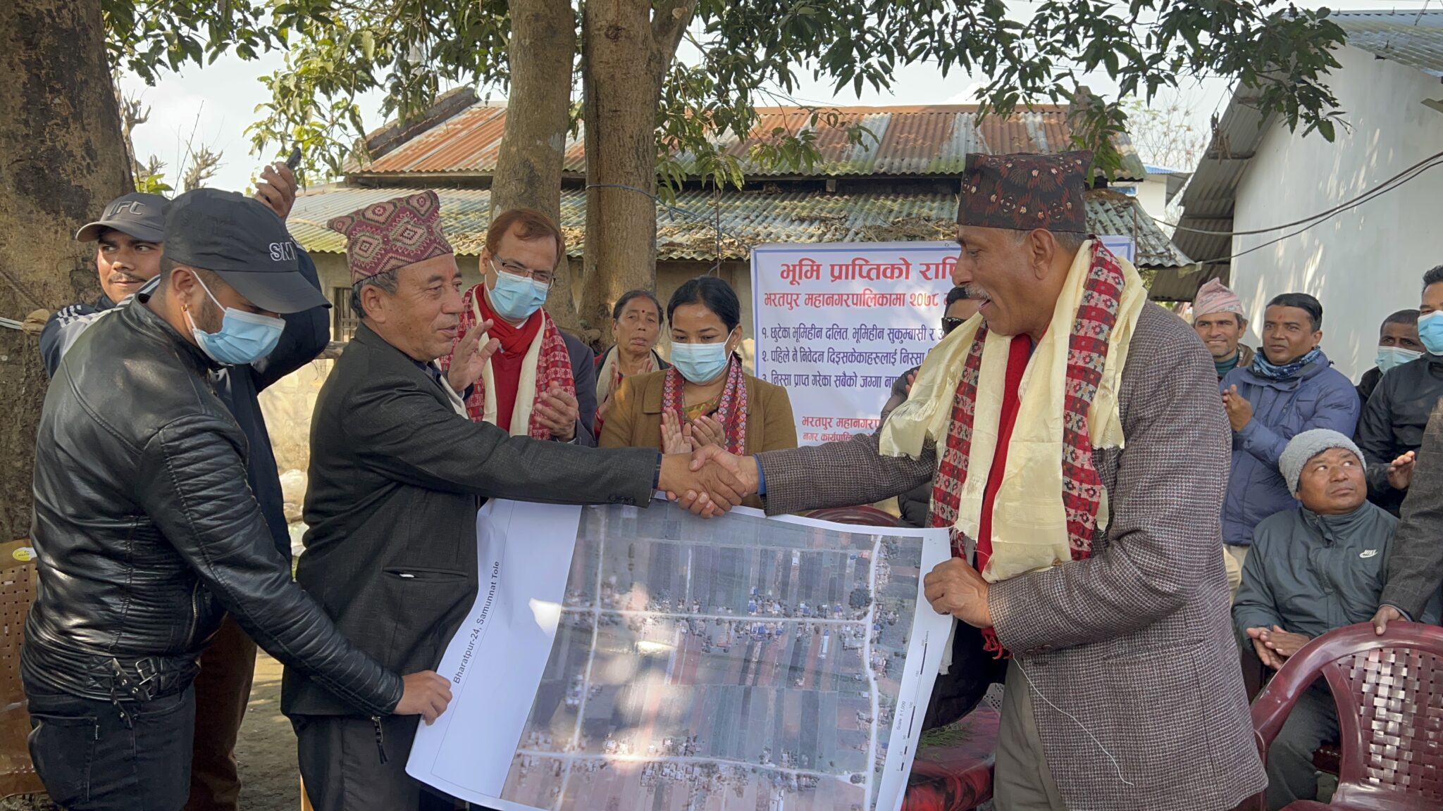 भरतपुर २४ मा लालपूर्जा वितरणका लागि नापजाँच सुरु, महानगर भूमिहिन मुक्त बन्छ : मेयर रेनु दाहाल