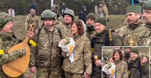 यु’द्धकै बीच विवाह गरेकी युक्रेनी सैनिकले भनिन्ः भोलि के हुन्छ, कसैलाई थाहा छैन !