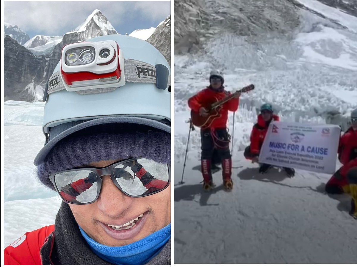 गायक राजु लामाले विश्वकै अग्लो स्थानमा गीत गाएर राखे कीर्तिमान