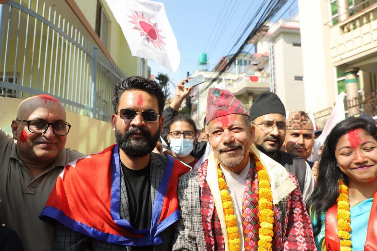 केशव स्थापित र बालेन शाह जम्काभेट, दिए एकअर्कालाई शुभकामना