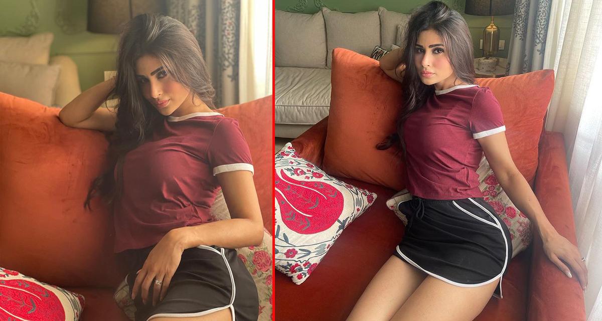 छोटो स्कर्टमा मौनी रोयको हट अवतार