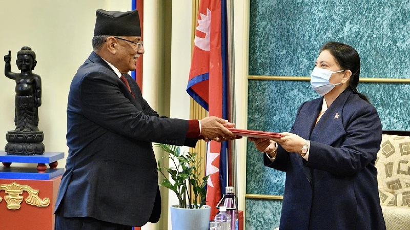 प्रचण्ड प्रधानमन्त्रीमा नियुक्त, शपथ सोमबार