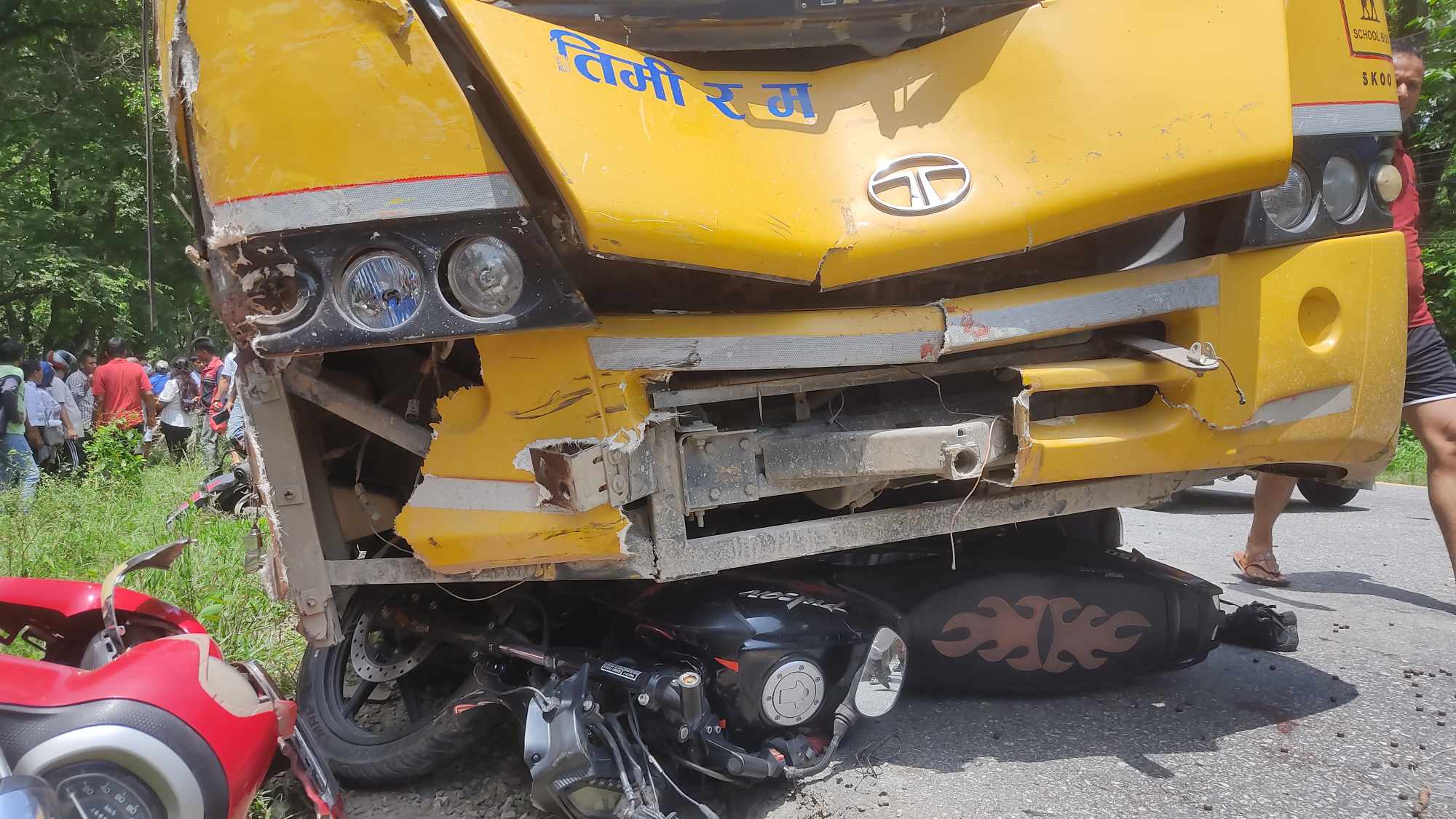 अक्सफोर्ड कलेजको बस गाँजा खाएर चलाएको पुष्टि