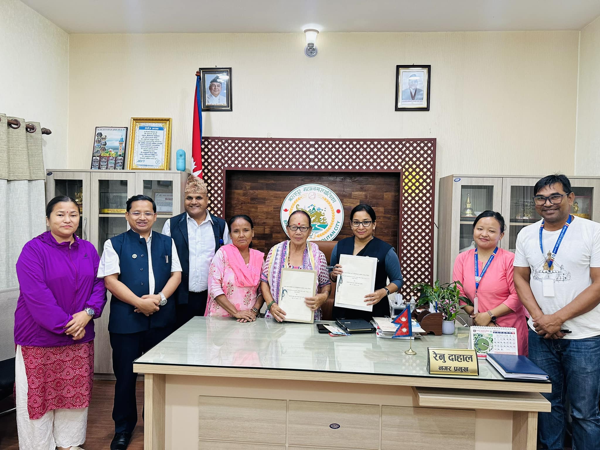 शारदानगर खानेपानीका उपभोक्तालाई महानगरले प्रतिघर ७ हजार लिटर खानेपानी निशुल्क दिने