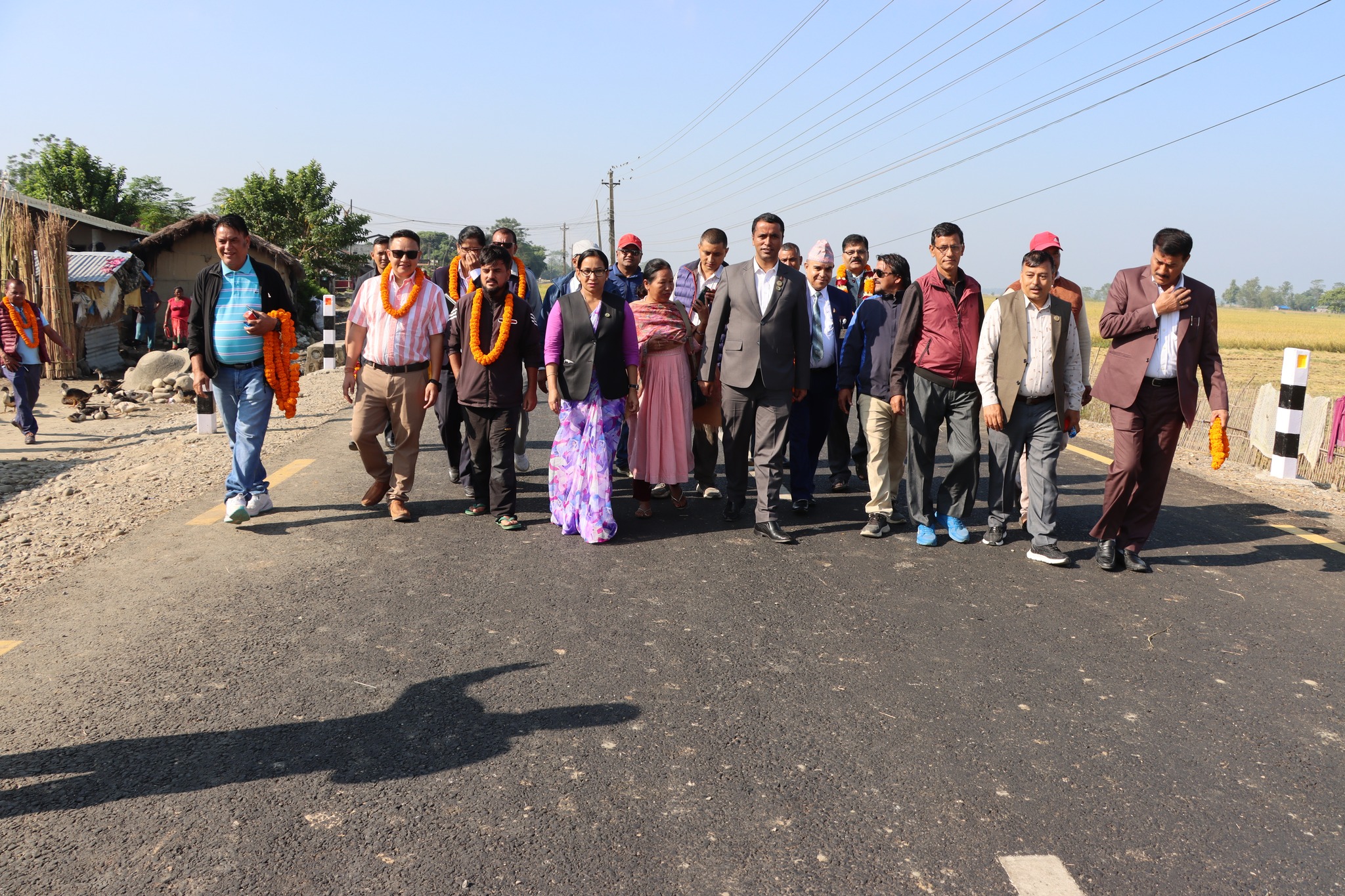 भरतपुर महानगरपालिकाको महानगरीय रिङरोड पश्चिम खण्डको उद्घाटन