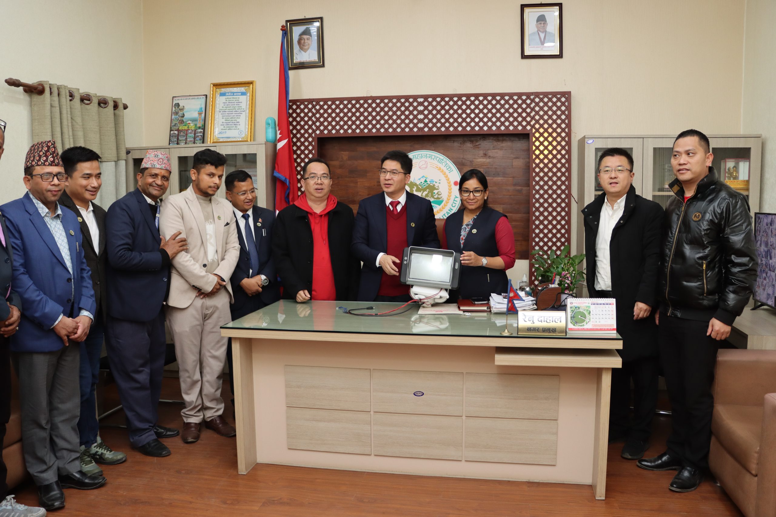 चीनको सिआनबाट भरतपुर भ्रमण वर्ष २०२४ लाई आयो उपकरण