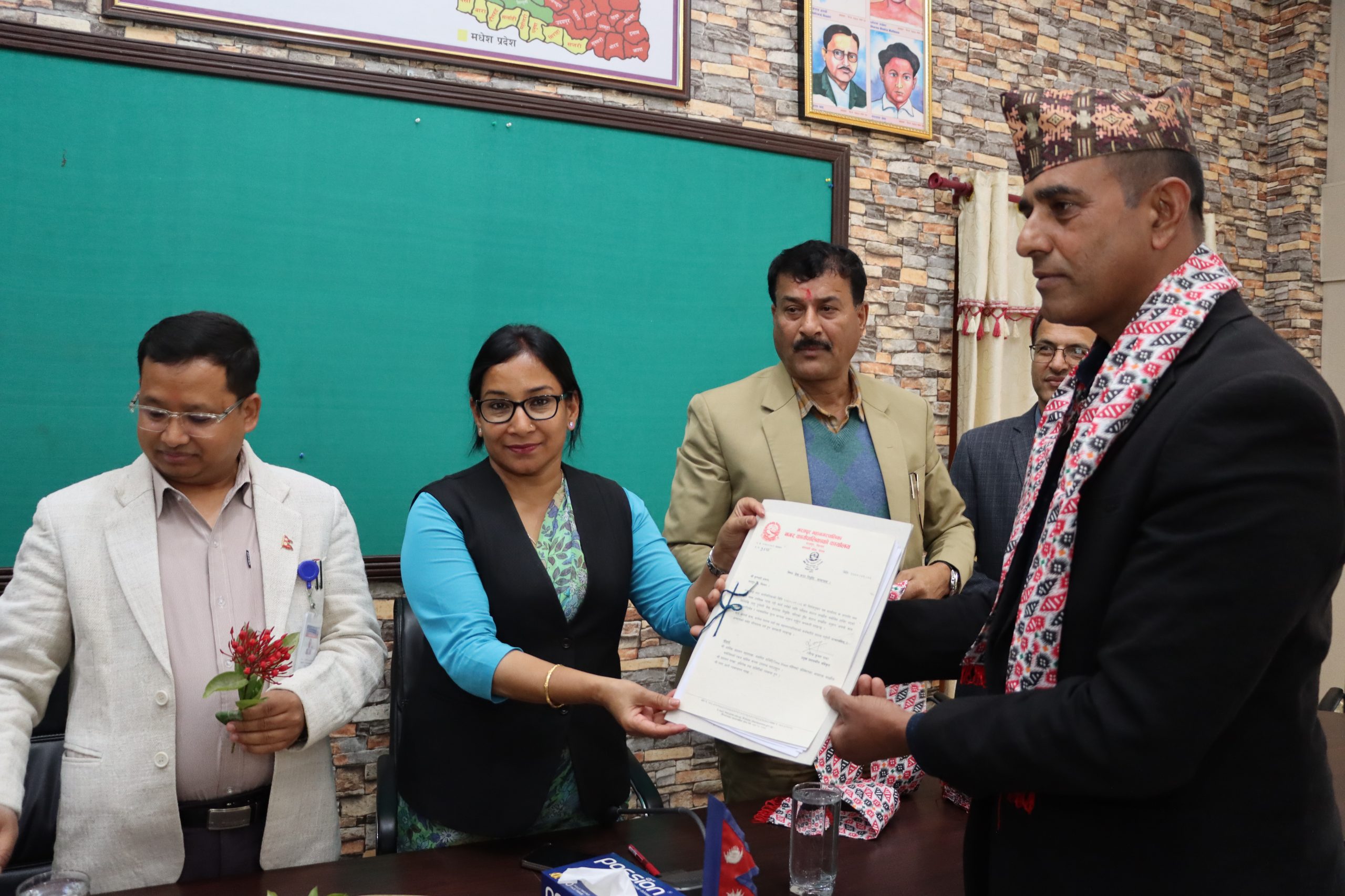 भरतपुर महानगरपालिकाको नगर प्रहरी डिएसपीको कमाण्डमा