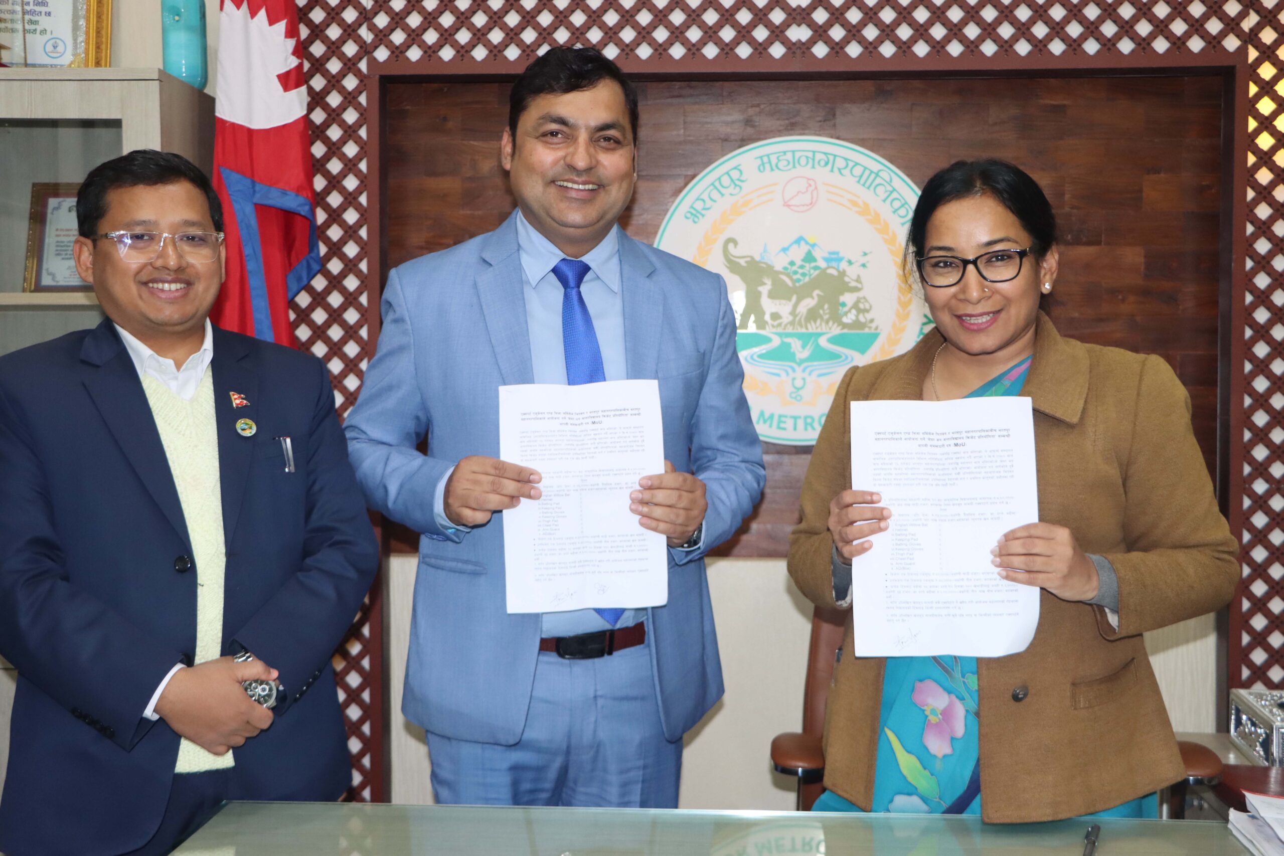 भरतपुर मेयर कप क्रिकेटमा एक्सपर्ट चितवनको प्रायोजन