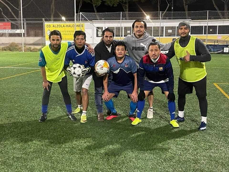 स्पेनमा नेपालीबीचको फुटबल प्रतियोगिता हुने