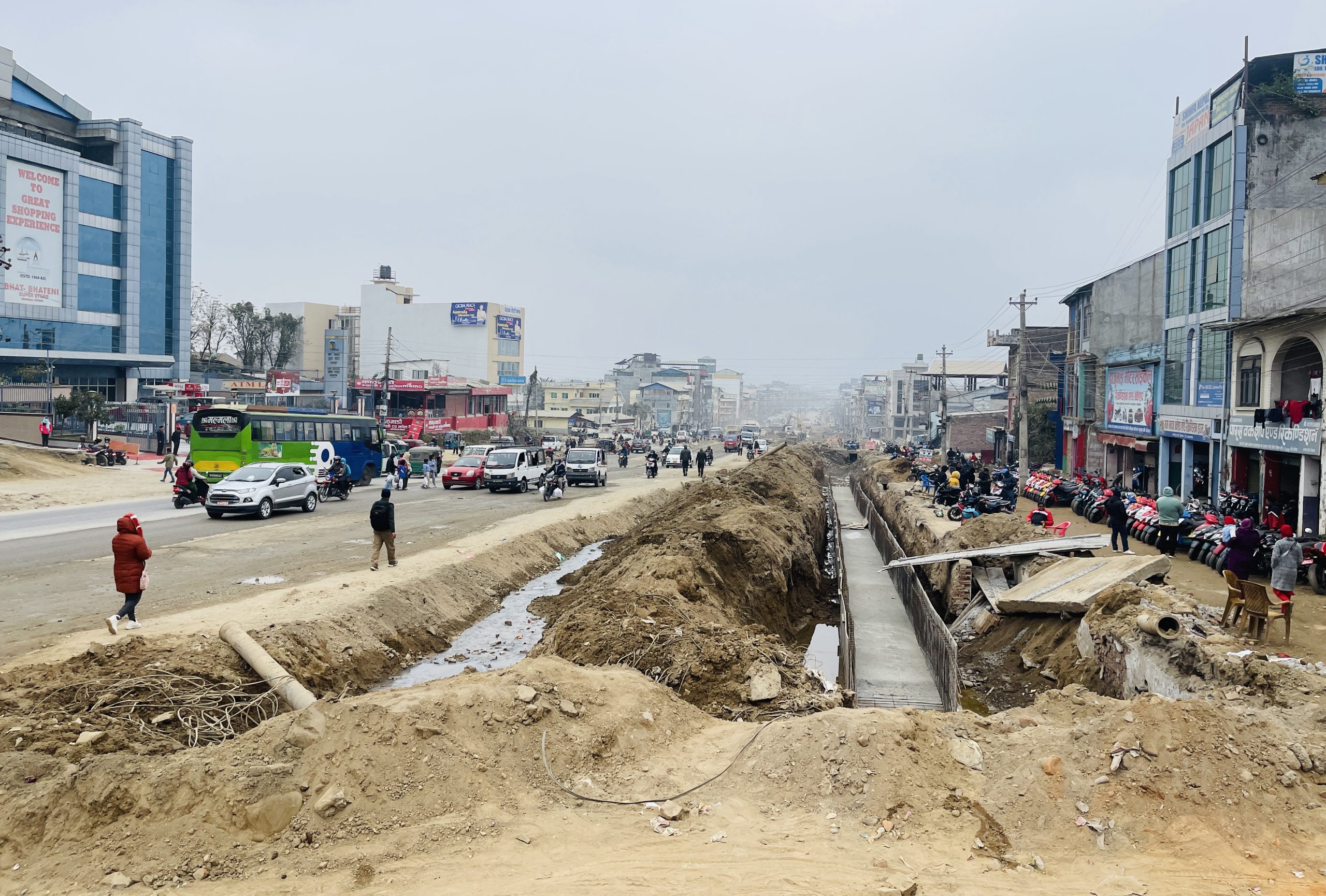 पुलचोक–गोन्द्राङ ६ लेन सडक निर्माणले गति लियो