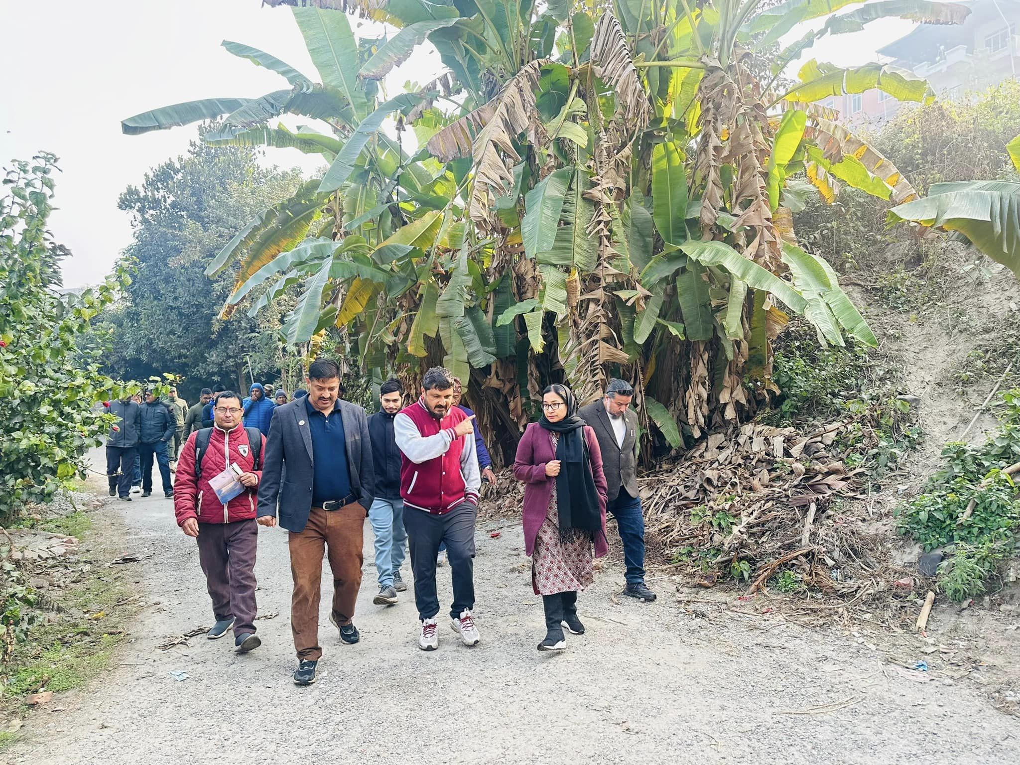 पुङ्गी खोलाको सौन्दर्यकरण र सीमाङ्कनको कार्य तीब्र