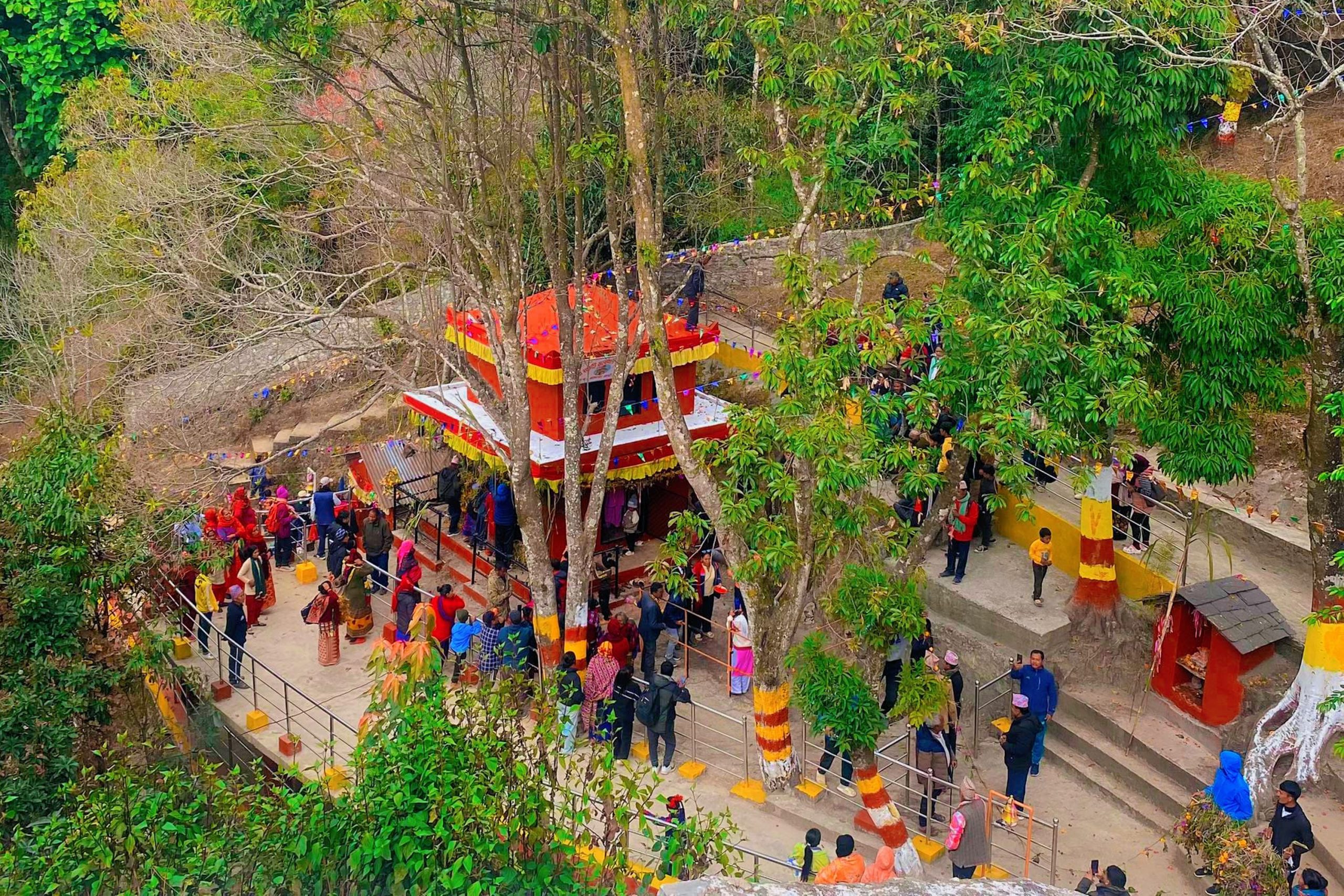 चिच्च्याएर वर मागिने सत्यवती मन्दिरमा थपिए पर्यटन पूर्वाधार