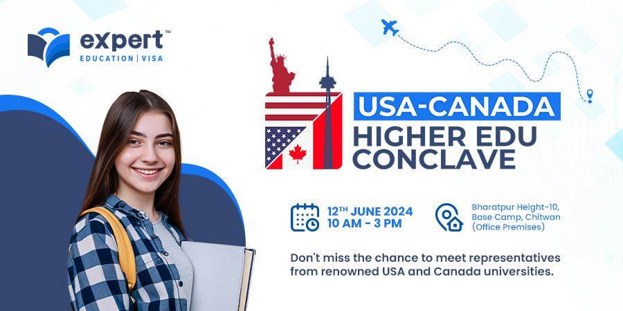 भरतपुरमा ‘एक्सपर्ट युएसए–क्यानडा हाइयर एडु कन्क्लेभ’ हुँदै