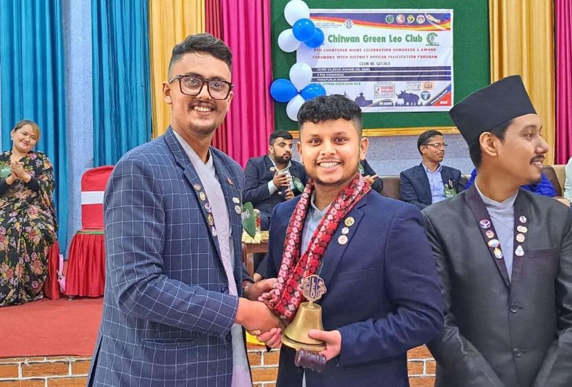चितवन ग्रिन लियो क्लबको अध्यक्षमा मनिष पौडेल