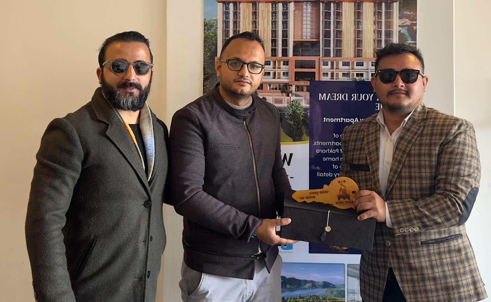 भू लक्ष्मी ग्रुप र बी एण्ड बी लेकभ्यू अपार्टमेन्टबीच व्यापारिक सम्झौता