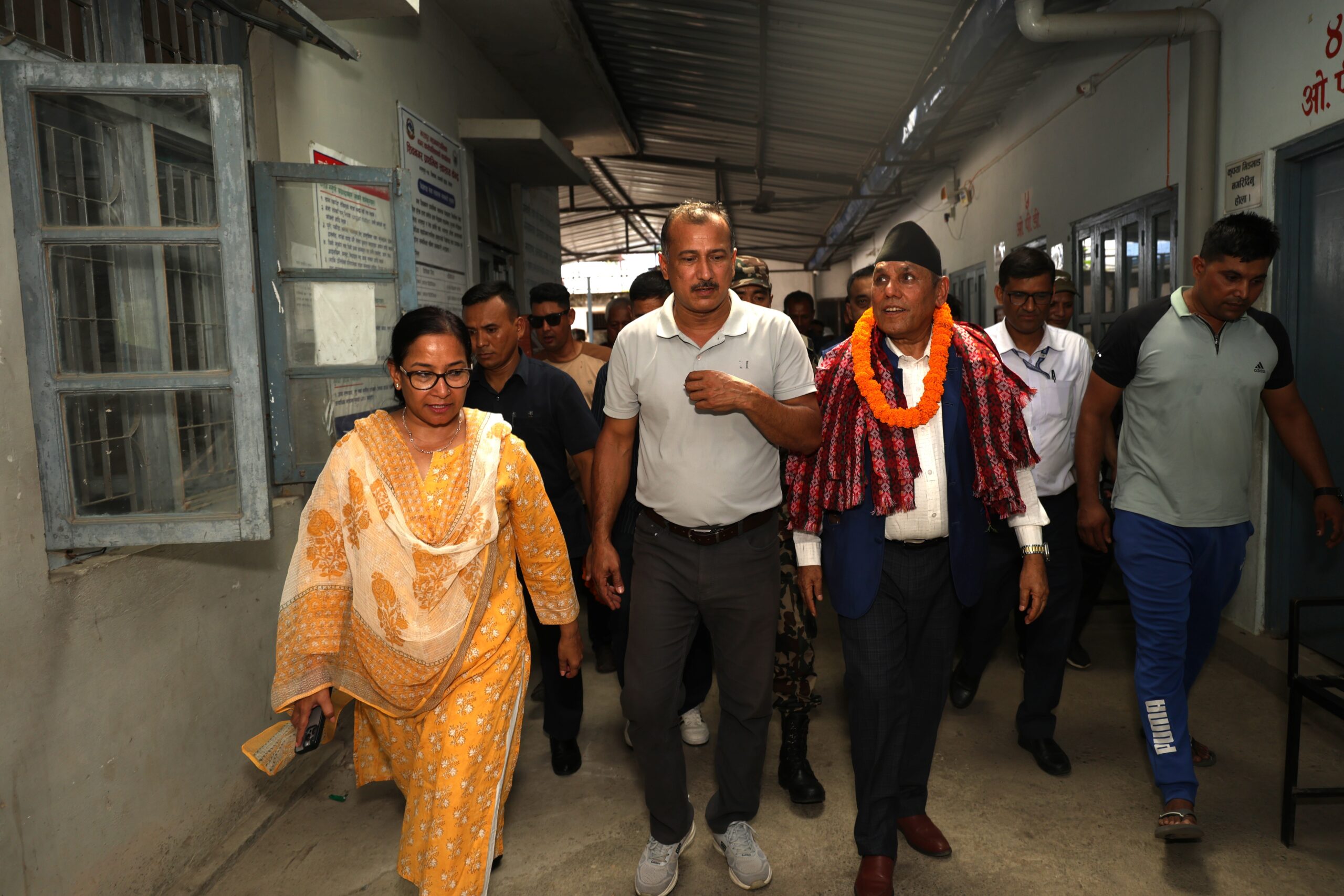 राष्ट्रिय सभाका अध्यक्ष नारायण दाहालद्धारा शिवनगर स्वास्थ्य केन्द्रको निरीक्षण