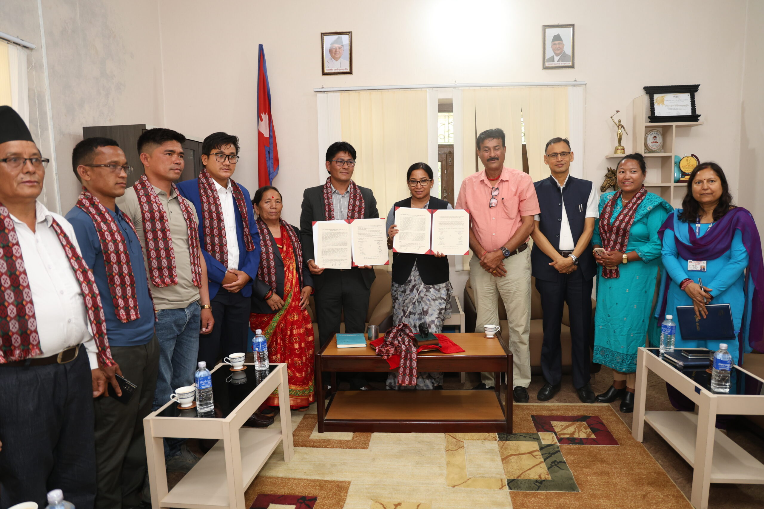 डोल्पाको मुड्केचुला गाउँपालिका र भरतपुर महानगरपालिकाबीच भगिनी सम्बन्ध कायम