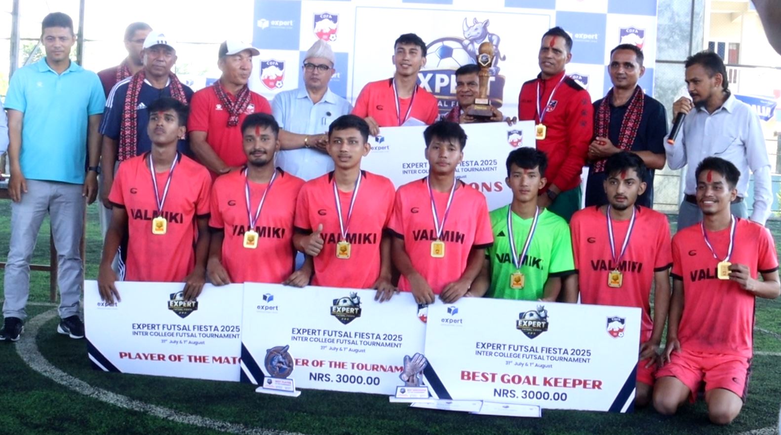 ‘एक्सपर्ट फुटसल फेस्ट–२०२५’को उपाधि वाल्मीकिलाई