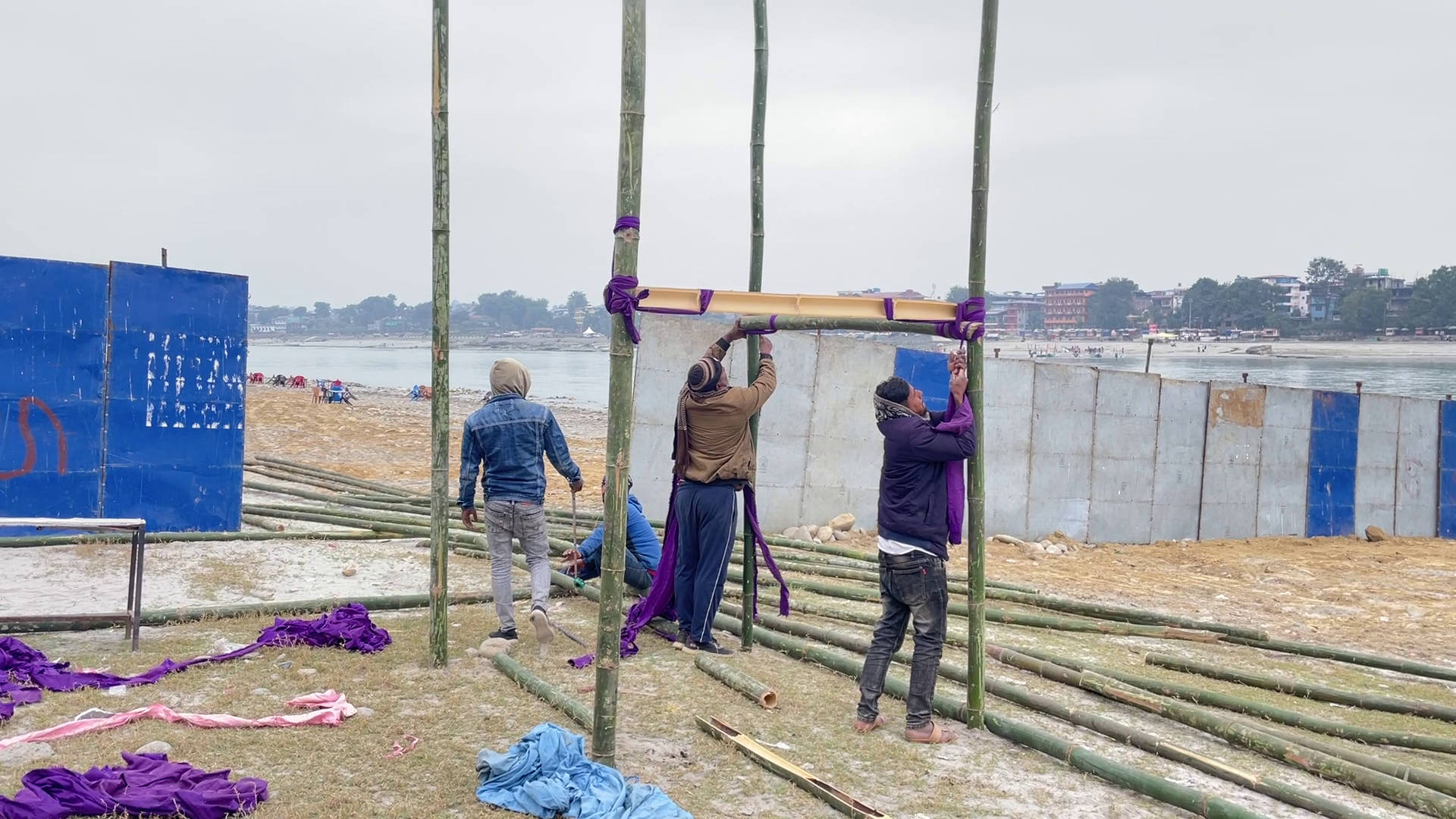 नारायणी नदी किनारम हुने गैँडाकोट महोत्सवको तयारी तीव्र
